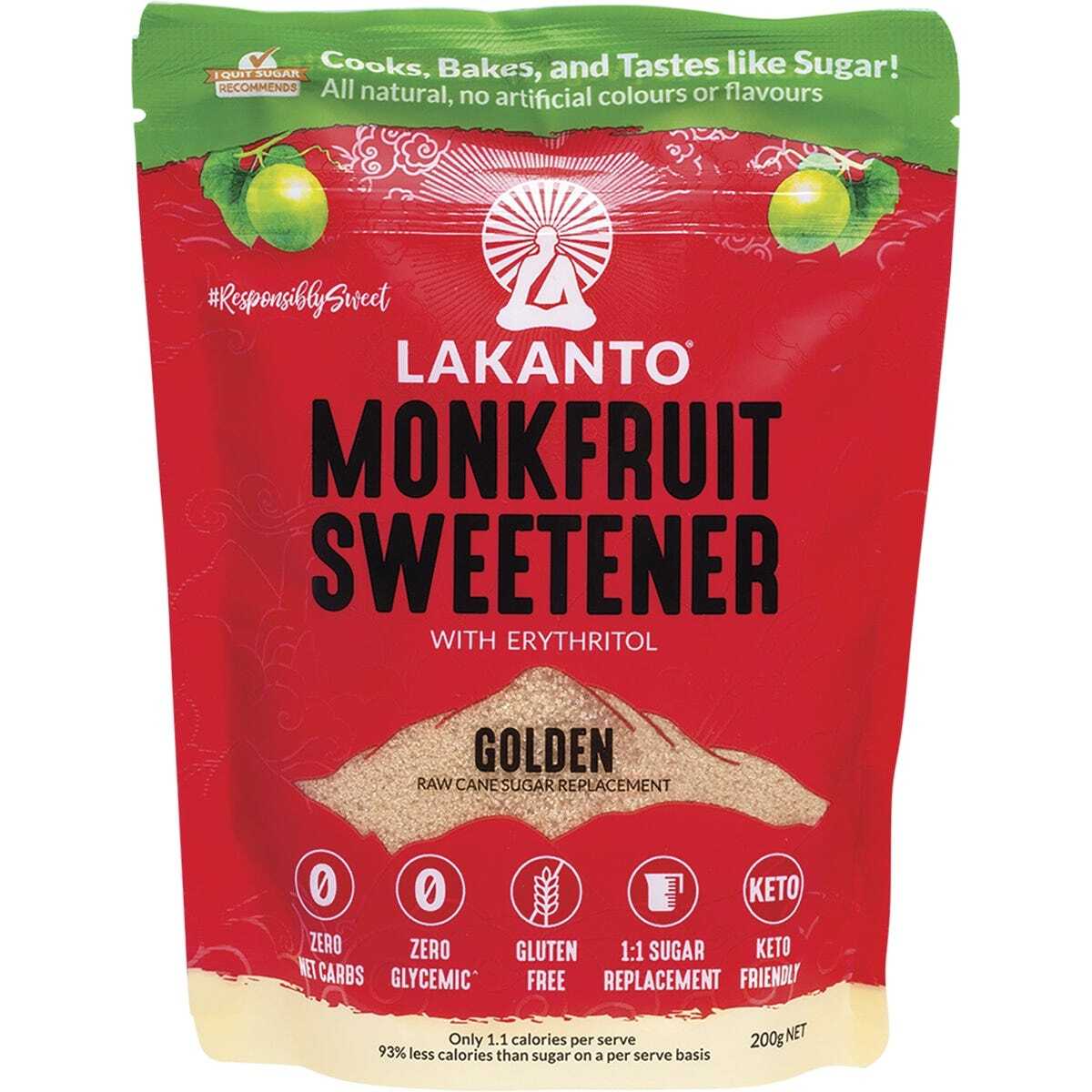 Golden Monkfruit Sweetener ( Erythritol) 200g