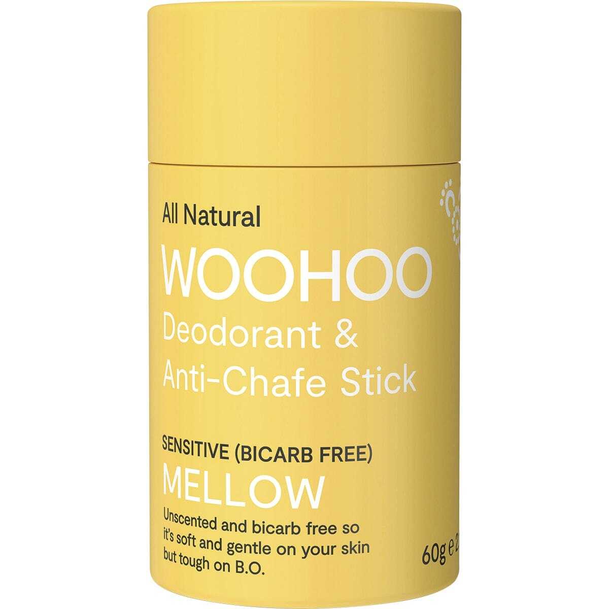 Woohoo Body Deodorant And Anti Chafe Stick Mellow 60g Healthy Being