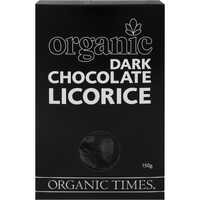 Organic Dark Chocolate Licorice 150g