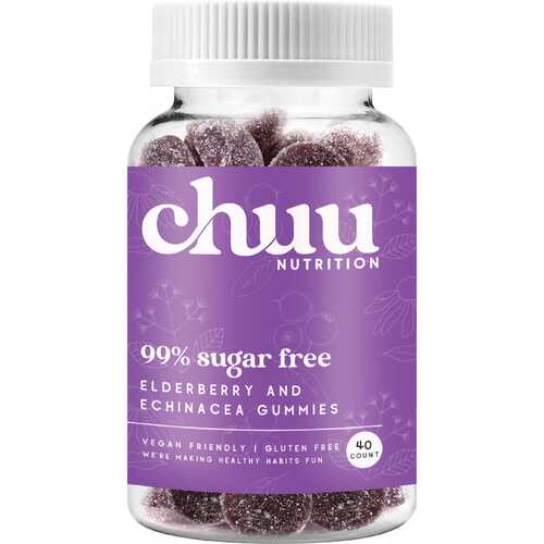 99% Sugar Free Elderberry & Echinacea Gummies x40