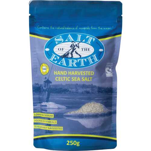 Unrefined Low Temp Dried Course Celtic Sea Salt 250g